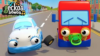 10 Trucks On The Road Song  Nursery Rhymes amp Kids Songs  Trucks For Children  Geckos Garage [upl. by Daune]