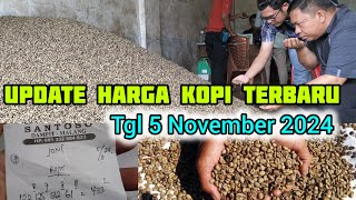 Update harga kopi terbaru 5 November 2024petanikopi [upl. by Artkele]