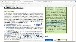 Categorías gramaticales el sustantivo Lengua I y II ESO Adultos 2024 [upl. by Gloria486]