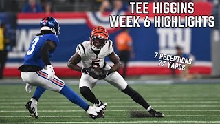 Tee Higgins Week 6 Highlights 🔥 Bengals vs Giants [upl. by Tullus]