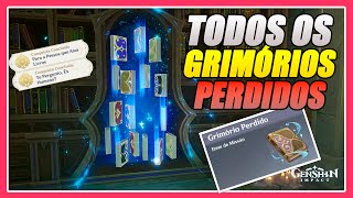 ENCONTRE TODOS OS 8 GRIMÓRIO PERDIDO  8 ESTANTE MISTERIOSA  GENSHIN IMPACT [upl. by Eelessej]