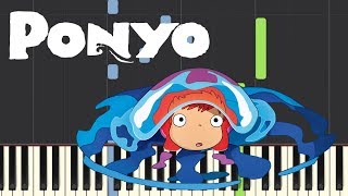 Ponyos Theme 崖の上のポニョ  Ponyo on the Cliff by the Sea  Piano Tutorial [upl. by Sothena]