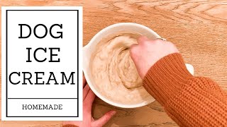 Homemade Dog Ice Cream 4 Easy Ingredients All Natural [upl. by Etteyniv]