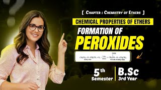 Chemical properties of Ethers  Formation of Peroxides  ethers [upl. by Frick]