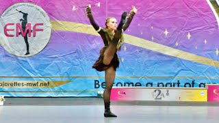 Majorettes TINA Bratislava  baton solo senior  Liberec 2024  Majorette Championship MWF [upl. by Naux]