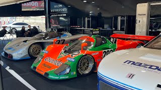 MAZDA 767B amp RX792  4 ROTOR RAW SOUND  COLD START IDLE REV FLYBY  CAR WEEK 24 [upl. by Eimia]