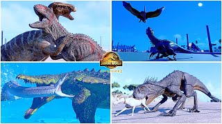 Video with Story Iguanodons Avenge Scorpios Rex Indoraptor🦖 Jurassic World Evolution 2 Animation [upl. by Felizio]