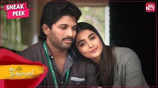 Allu Arjun amp Pooja Hedges cute chemistry  Ala Vaikuntapuramulo  Telugu  Full Movie on SUN NXT [upl. by Kcirnek]