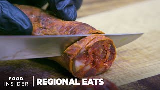 How Traditional Spanish Chorizo Is Made  Regional Eats [upl. by Valle]