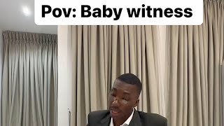 POV BABY WITNESS 😂😭🤣LAYIWASABI lawyer funny [upl. by Ative]