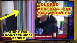 How to Fix Colored Vertical Lines on TV Screen  Samsung LED TV  Easy Fix for NonTechnical People [upl. by Courtney]