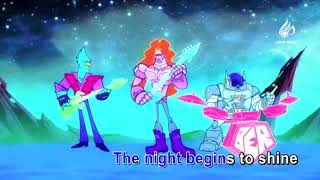 Teen Titans Go The Night Begins To Shine Lyrics Video OFFICIAL Music Video [upl. by Ellertnom]