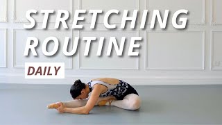 10 min Daily Stretching Routine  Full body Stretching Routine  Ballet For All [upl. by Aniretac]