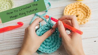 How To Crochet The Magic RingRIGHT HAND [upl. by Ut]