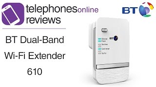 BT DualBand WiFi Extender 610 Video Review By Telephones Online [upl. by Ayeka]