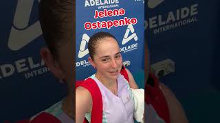 Tennis WTA Adelaide 2024 Jelena Ostapenko is in the semifinal shorts [upl. by Hamachi906]