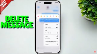 iOS 18 How to Unsend Messages on iPhone Both Side [upl. by Lepper]