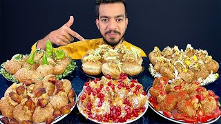 ASMR EATING PANIPURIGOLGAPPA FUCHKA BHELPURI SPICY PANIPURI CHALLENGE  STREET FOOD EATING SHOW [upl. by Atirehs274]