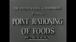 WWII CHUCK JONES CARTOON quotPOINT RATIONING OF FOODSquot 77354 [upl. by Jahdol]