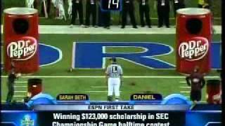 USA Medical Student Wins Dr Pepper Football Championship Challenge at SEC Championship Game [upl. by Ahcsrop]