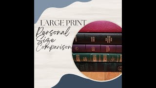 Large Print Personal Size Bible Comparison [upl. by Onifur]