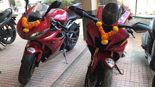 Daytona 675r r15v4 Ayush2gb1 v4rider bikelover bikelover [upl. by Ardnuahs68]