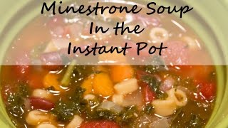 Instant Pot Minestrone Soup Recipe Easy and Fast Dinner [upl. by Georgine]