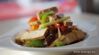 Tofu saláta  kínai recept [upl. by Esch]