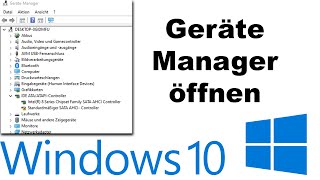 Windows 10 Geräte Manager öffnen Treiber installieren amp deinstallieren [upl. by Evatsug656]