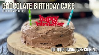 DOUBLE LAYER CHOCOLATE CAKE keto friendly  COOKBOOK GIVEAWAY [upl. by Francesca]