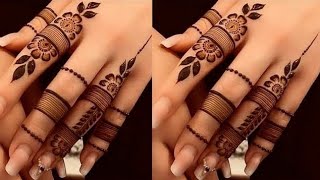 New Stylish finger mehndi design  Latest Mehndi design for fingers  simple mehndi design [upl. by Kingsley]