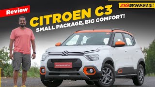 Citroen C3 India Review  Small Package Big Comfort  Features Performance amp More ZigWheelscom [upl. by Moazami]