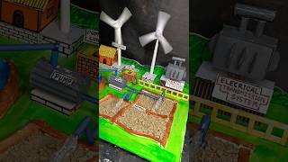 Wind turbine Model for School shortsfeed schoolprojects diy [upl. by Sehcaep]