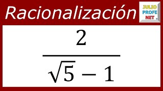 RACIONALIZACIÓN MEDIANTE CONJUGACIÓN  Ejercicio 5 [upl. by Lorelie]