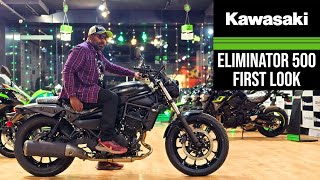 Kawasaki Eliminator 500 First Look Walkaround Exhaust Note [upl. by Blanch561]