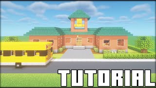 Minecraft Tutorial How To Make A Small School [upl. by Atsira]