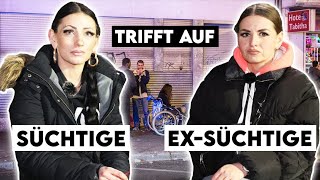 Die Gegenüberstellung EX SÜCHTIGE trifft auf SÜCHTIGE in Frankfurt [upl. by Nehepts]