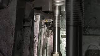 Satisfying Threading process in Diamond Tool shortsfeed machine metalmachine [upl. by Ebbie]