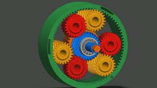 tren epicicloidal ravigneux con configuracion planeta 20 [upl. by Mcgraw]