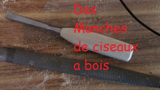 Des manches de ciseaux a bois en Frêne [upl. by Earesed]