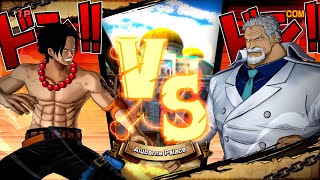 Ace vs Garp  One Piece Burning Blood [upl. by Mintz]