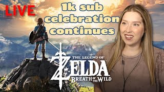 1k celebration continues IN HYRULE  The Legend of Zelda Breath of the Wild LIVE [upl. by Mezoff]