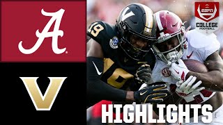 Alabama Crimson Tide vs Vanderbilt Commodores  Full Game Highlights  ESPN College Football [upl. by Arimahs]