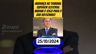 Mudança no tribunal superior eleitoral muda o jogo para Bolsonaro shorts [upl. by Sherer]