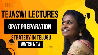 GPAT PREPARATION STRATEGY IN TELUGU [upl. by Elrod]