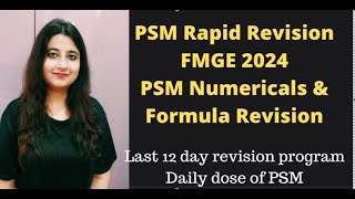 PSM RAPID REVISION FOR FMGE DAILY PSMPSM Formula amp Numericalsfmgefmgeexamneetpg [upl. by Dearr579]