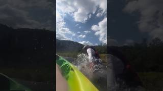 That’s what you get when your canoe gets stuck 😂💦 funnyvideo pov failarmy goeswrong funny [upl. by Sandstrom]