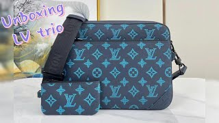 UNBOXING LOUIS VUTTION TRIO MESSENGER BAG M46604 [upl. by Bilat]