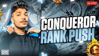 CONQUEROR LOBBY RANK PUSH  WITH FACE CAM hybridislive battlegroundmobileindia [upl. by Acisset]