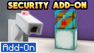 THE BEST SECURITY ADDON Lockable Chests and Doors for Minecraft Bedrock Edition Review [upl. by May]